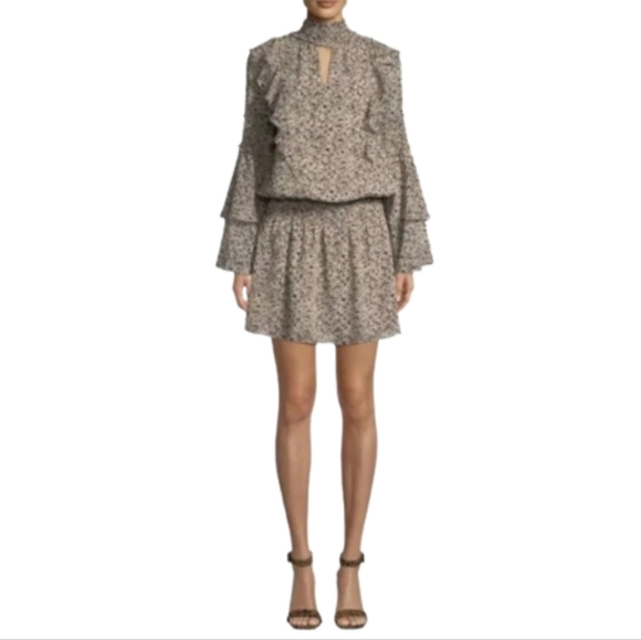 Parker Women's Mini Dress in Black and Cream Floral - Picture 2 of 16